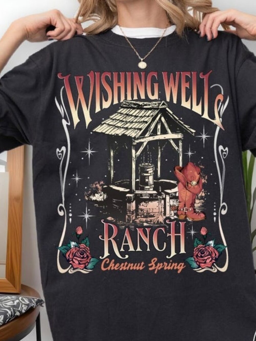 Wishing Well Ranch T-shirt, Cowboy Romance Western Tee